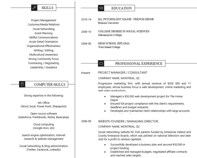 steps in writing resume