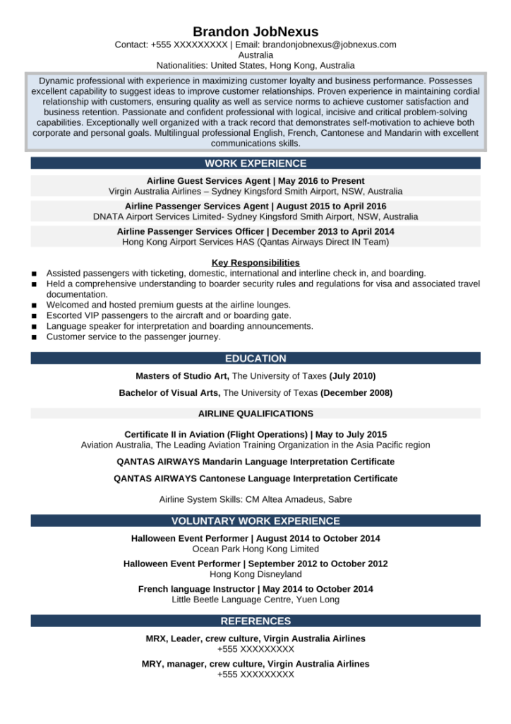 Free Resume Examples by Industry - Download and Get Hired in 2021 - Job ...