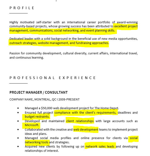 Resume Keyword Examples for Your Job Search Job Nexus